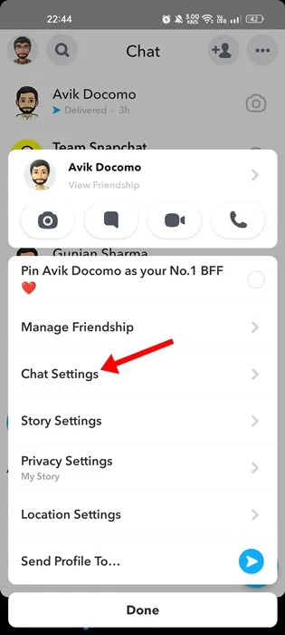 كيفية إزالة تثبيت شخص ما على Snapchat 6