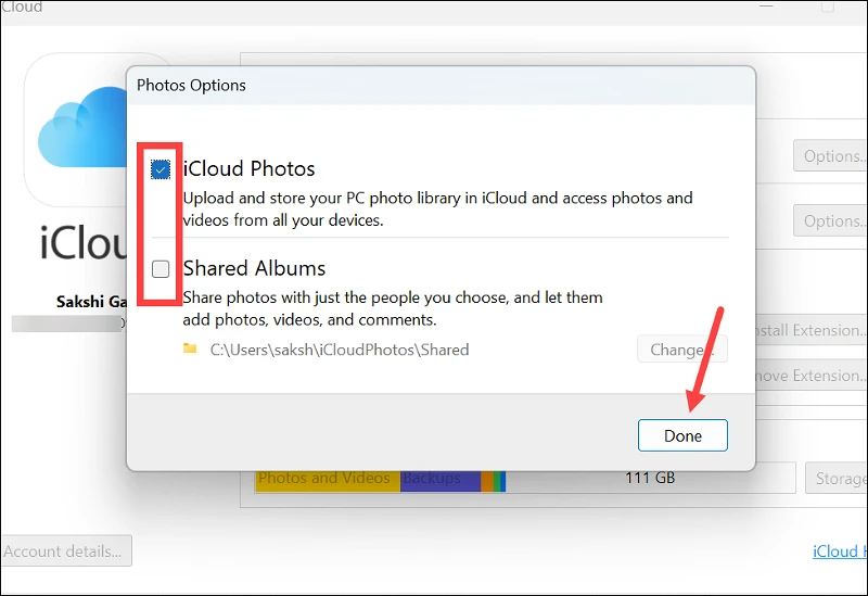 كيفية مزامنة صور iCloud مع تطبيق صور Windows 11 5