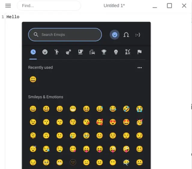 استخدام Emojis على جهاز Chromebook