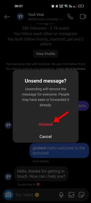 كيفية حذف رسائل Instagram (الدليل الكامل) 11 حذف رسائل انستجرام