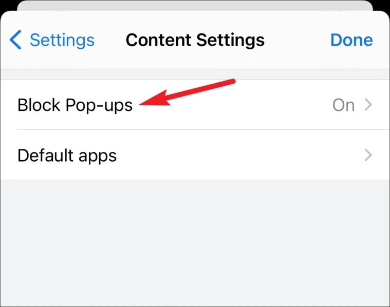 كيفية تعطيل Pop up Blocker على iPhone 7
