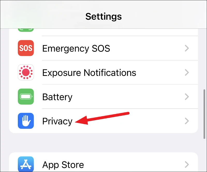 كيفية حظر التتبع على iPhone 4