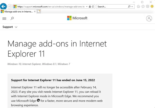 كيفية تمكين Internet Explorer على Windows 11 6