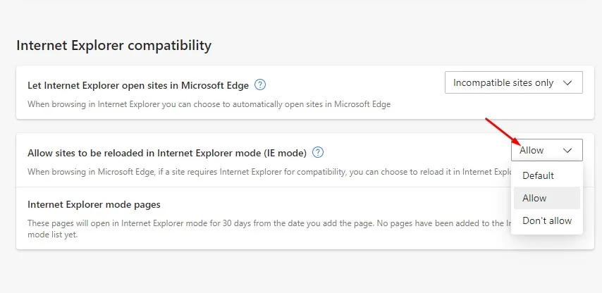 كيفية تمكين Internet Explorer على Windows 11 9