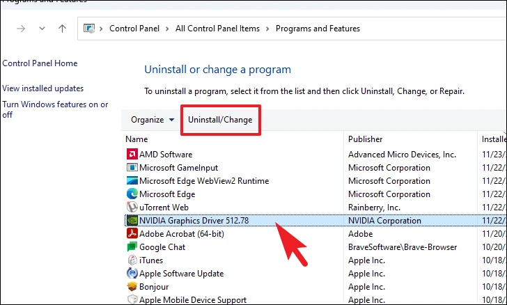 كيفية استرجاع برامج تشغيل Nvidia على نظام التشغيل Windows 11 5