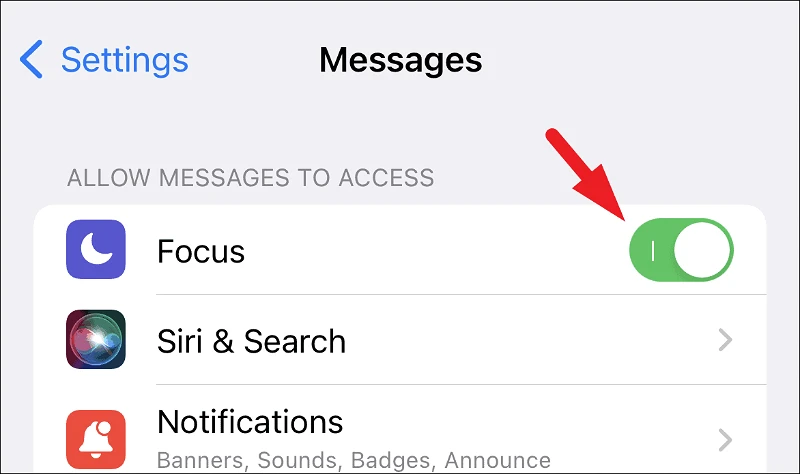 كيفية مشاركة حالة التركيز على iPhone 14
