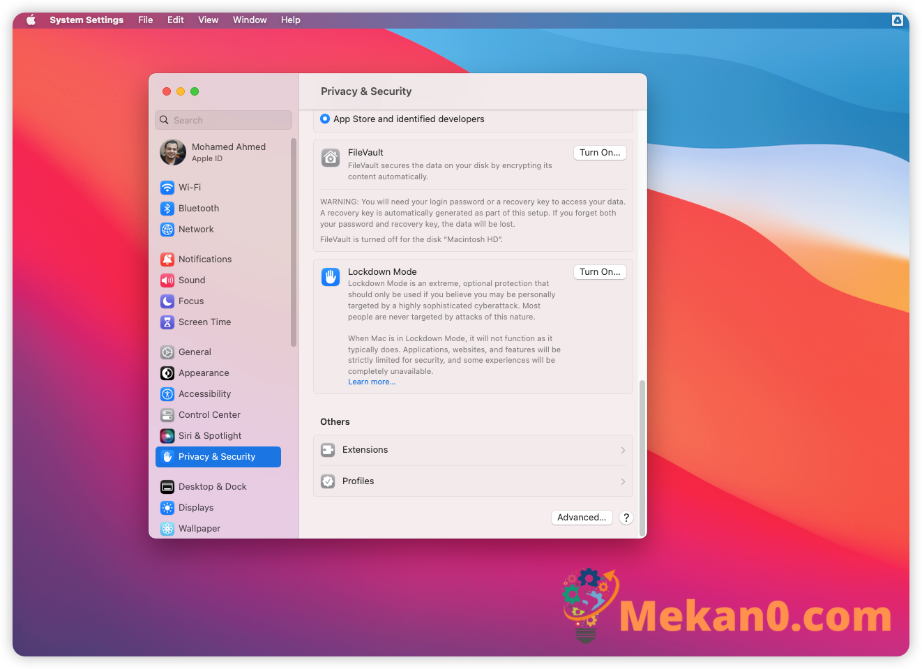كيفية استخدام وضع القفل في macOS Ventura 1