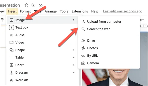 كيفية جعل الصور شفافة في العروض التقديمية من Google 2