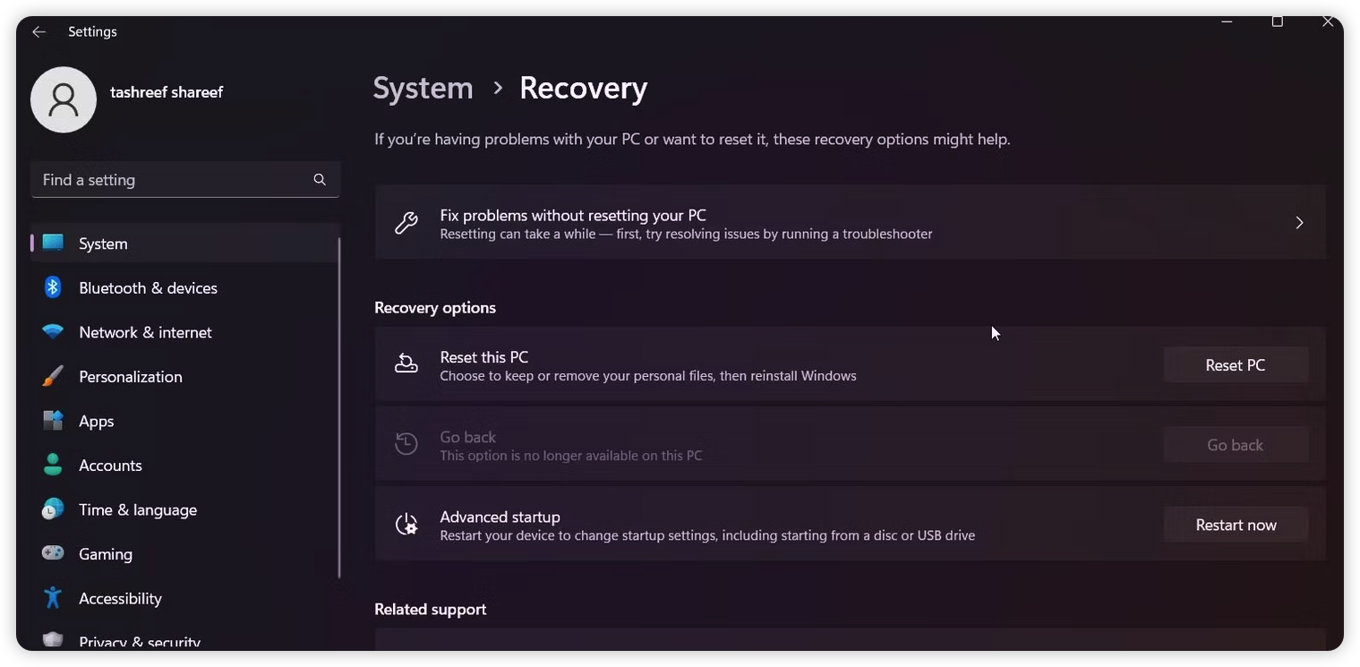 إصلاح "حدث شيء ما ، ورقم التعريف الشخصي الخاص بك غير متاح" Windows 11 6