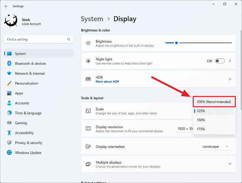 كيفية جعل كل شيء أصغر في Windows 11 4