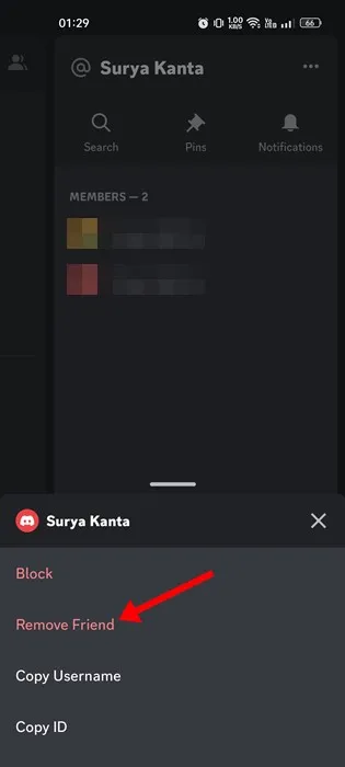 كيفية إلغاء صداقة شخص ما على Discord 5