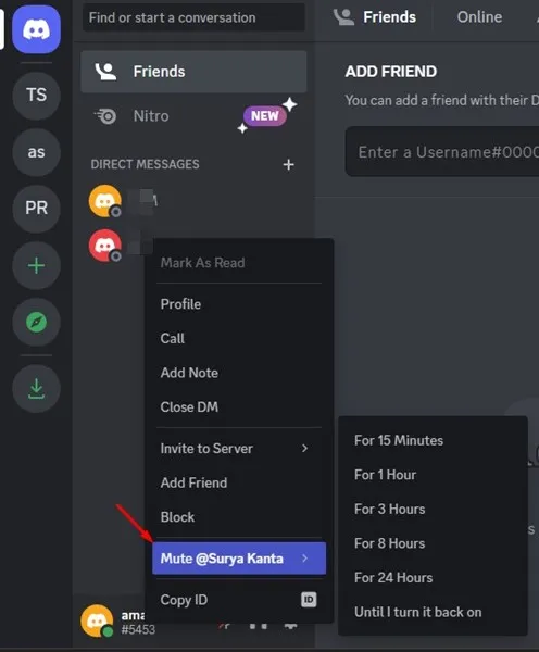 كيفية إلغاء صداقة شخص ما على Discord 7