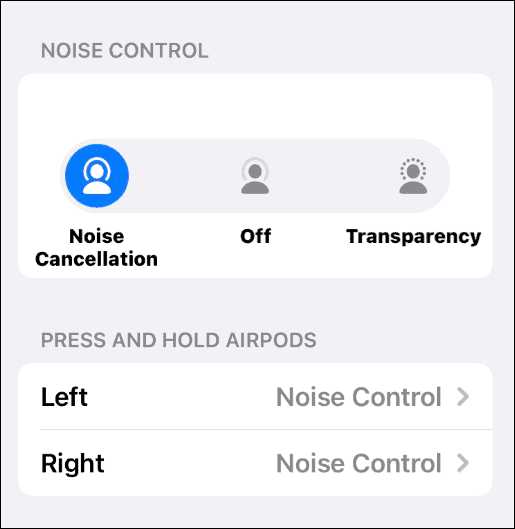 كيفية تشغيل إلغاء الضوضاء على AirPods 6