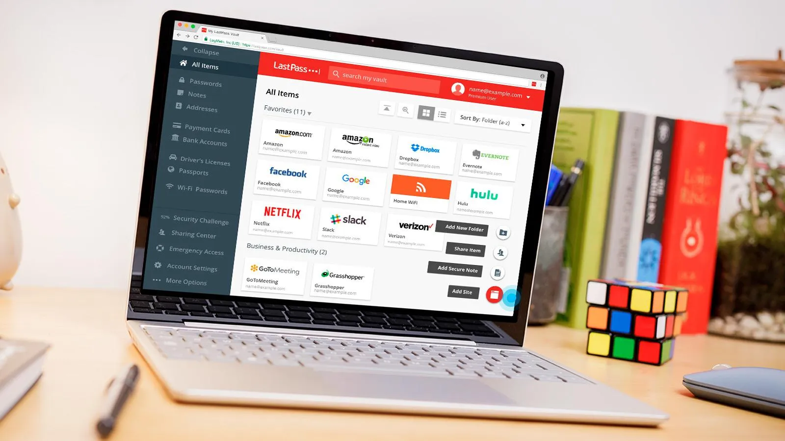 LastPass برنامج مدير كلمات المرور