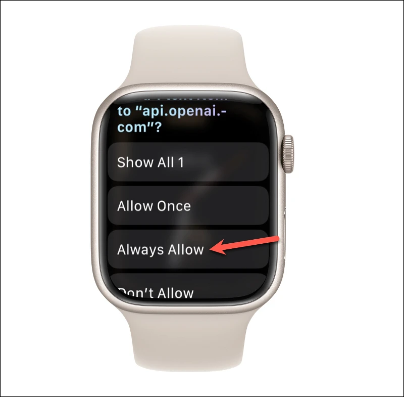 كيفية استخدام ChatGPT على Apple Watch 14