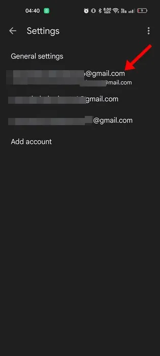 كيفية تمكين تتبع الحزمة الجديدة في تطبيق Gmail 5