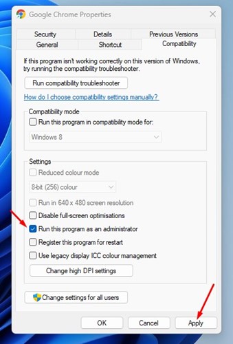 إصلاح Google Chrome Keeps Crashing على Windows 11 (9 طرق) 6