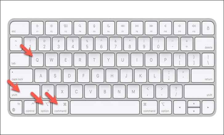 كيفية إعادة تشغيل Mac باستخدام لوحة المفاتيح 7