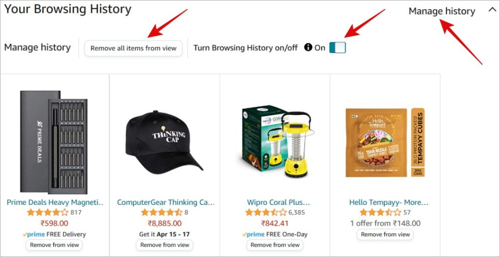 كيفية أرشفة طلبات Amazon وحذف محفوظات الاستعراض 12 كيفية أرشفة طلبات Amazon وحذف محفوظات الاستعراض 12