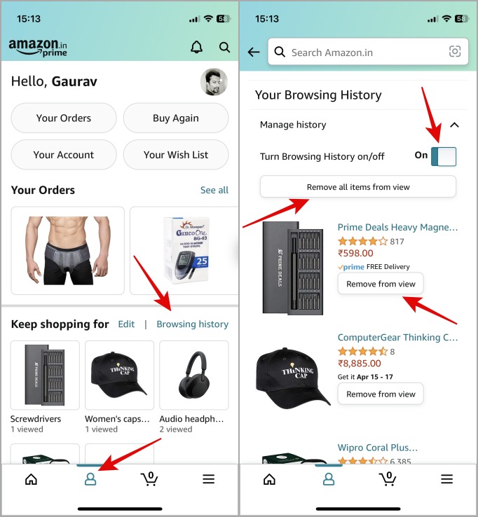كيفية أرشفة طلبات Amazon وحذف محفوظات الاستعراض 13 كيفية أرشفة طلبات Amazon وحذف محفوظات الاستعراض 13