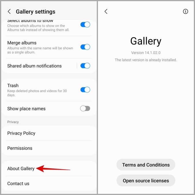 8 إصلاحات لتطبيق معرض Samsung لا يعرض الصور على هواتف Galaxy 16 8 إصلاحات لتطبيق معرض Samsung لا يعرض الصور على هواتف Galaxy 16