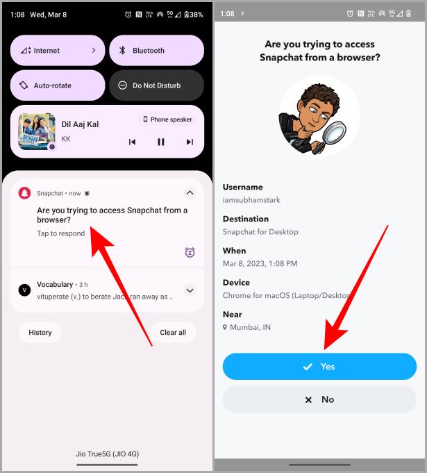 كيفية استخدام Snapchat على الويب (كمبيوتر شخصي وماك) 3 كيفية استخدام Snapchat على الويب (كمبيوتر شخصي وماك) 3