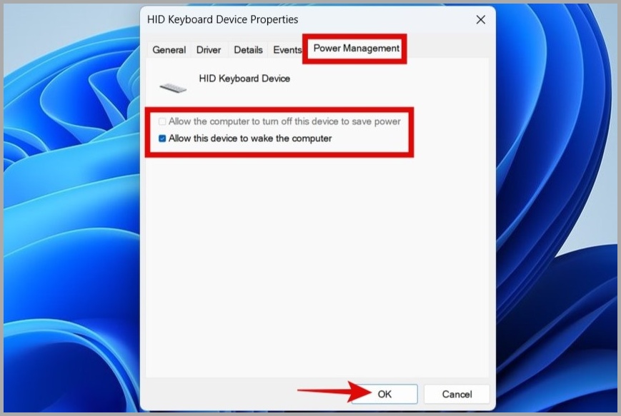 أفضل 7 طرق لإصلاح لوحة المفاتيح لا تعمل بعد وضع السكون على Windows 4 أفضل 7 طرق لإصلاح لوحة المفاتيح لا تعمل بعد وضع السكون على Windows 4