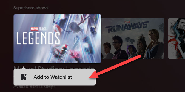 كيفية إضافة الأفلام والبرامج التلفزيونية إلى قائمة مشاهدة Android TV 4