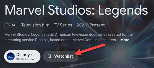 كيفية إضافة الأفلام والبرامج التلفزيونية إلى قائمة مشاهدة Android TV 5