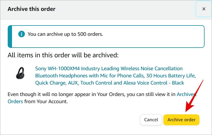 كيفية أرشفة طلبات Amazon وحذف محفوظات الاستعراض 5 كيفية أرشفة طلبات Amazon وحذف محفوظات الاستعراض 5