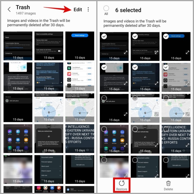8 إصلاحات لتطبيق معرض Samsung لا يعرض الصور على هواتف Galaxy 9 8 إصلاحات لتطبيق معرض Samsung لا يعرض الصور على هواتف Galaxy 9