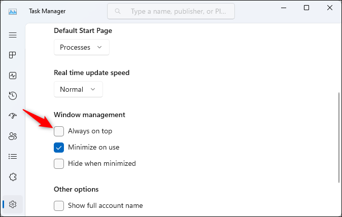 كيفية جعل مدير مهام Windows 11 "دائمًا في المقدمة" 4