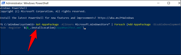 كيفية إعادة تثبيت متجر Microsoft على نظام التشغيل Windows 11 6