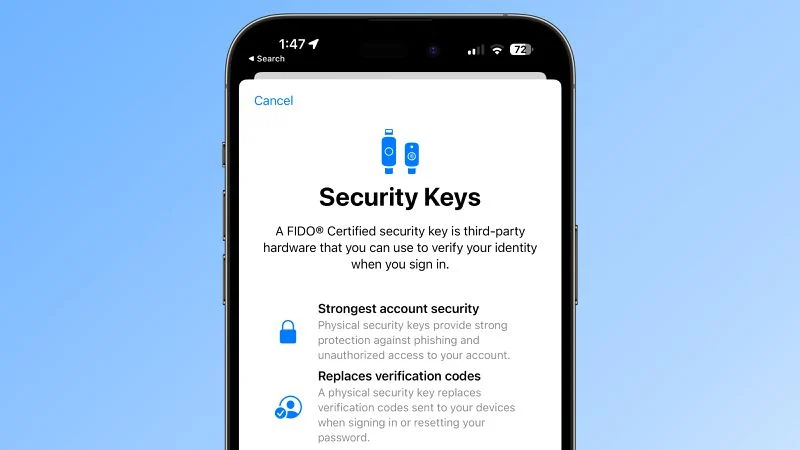 كيفية حماية معرف Apple الخاص بك باستخدام مفاتيح الأمان 1
