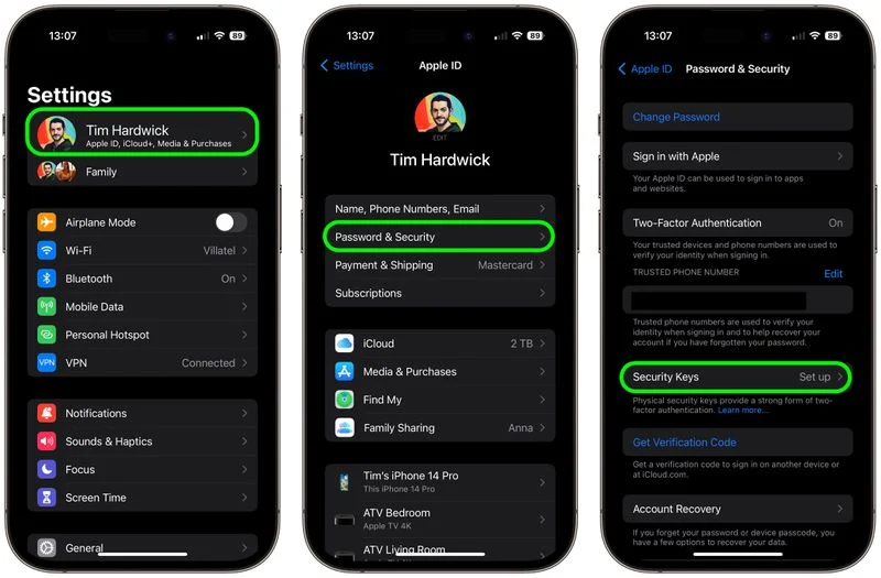 كيفية حماية معرف Apple الخاص بك باستخدام مفاتيح الأمان 3