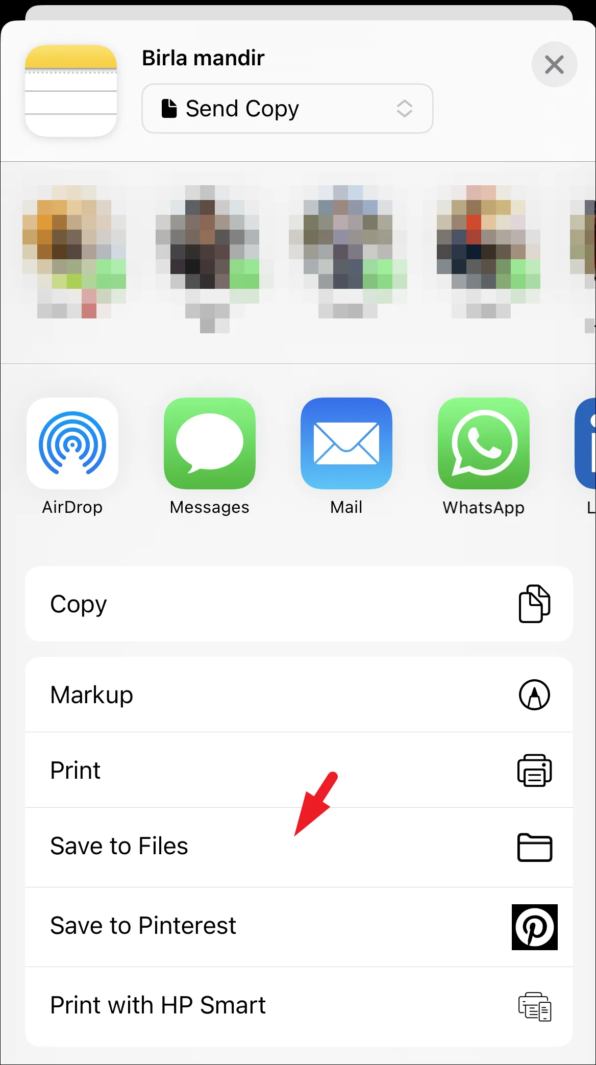 كيفية مشاركة الملاحظات على iPhone 23