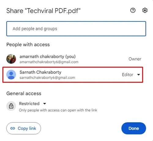 كيفية معرفة من لديه حق الوصول إلى ملفات Google Drive 4