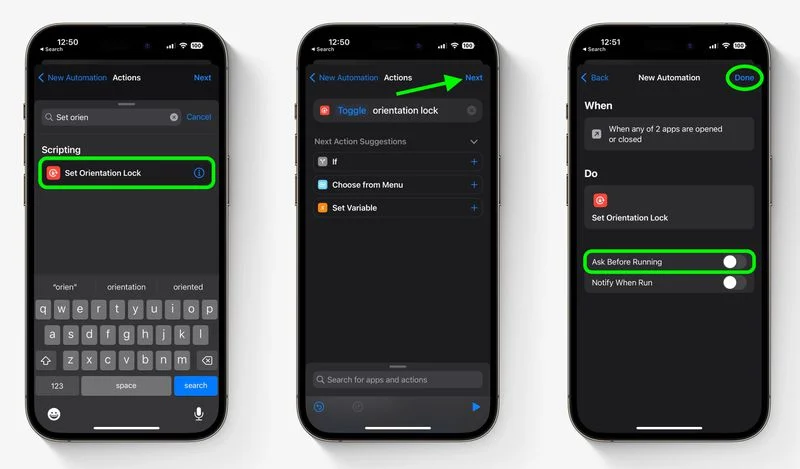 كيفية تبديل قفل اتجاه iPhone تلقائيًا لتطبيقات محددة 4