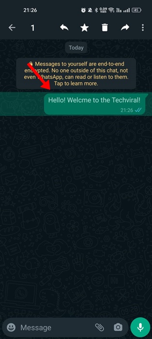 كيفية تحرير الرسائل المرسلة على WhatsApp 4