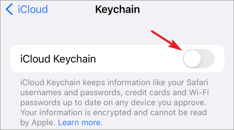 كيفية إنشاء كلمة مرور على iPhone وحفظها في iCloud Keychain 5