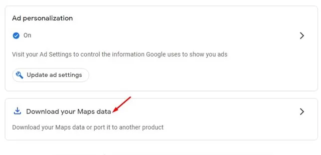 كيفية تنزيل بيانات خرائط Google الخاصة بك في عام 2023 5