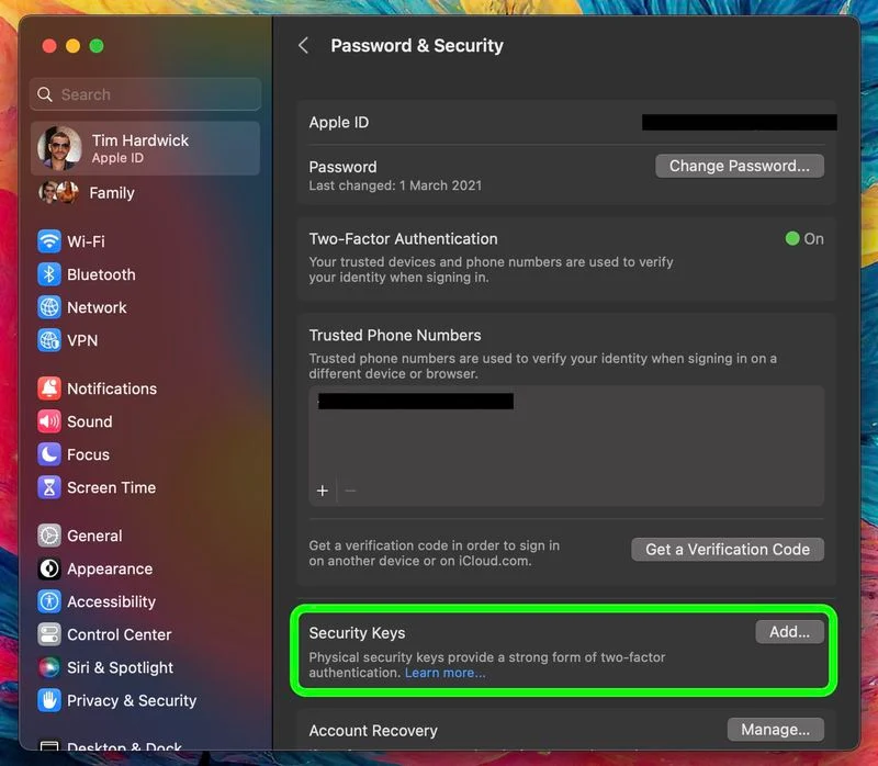كيفية حماية معرف Apple الخاص بك باستخدام مفاتيح الأمان 5