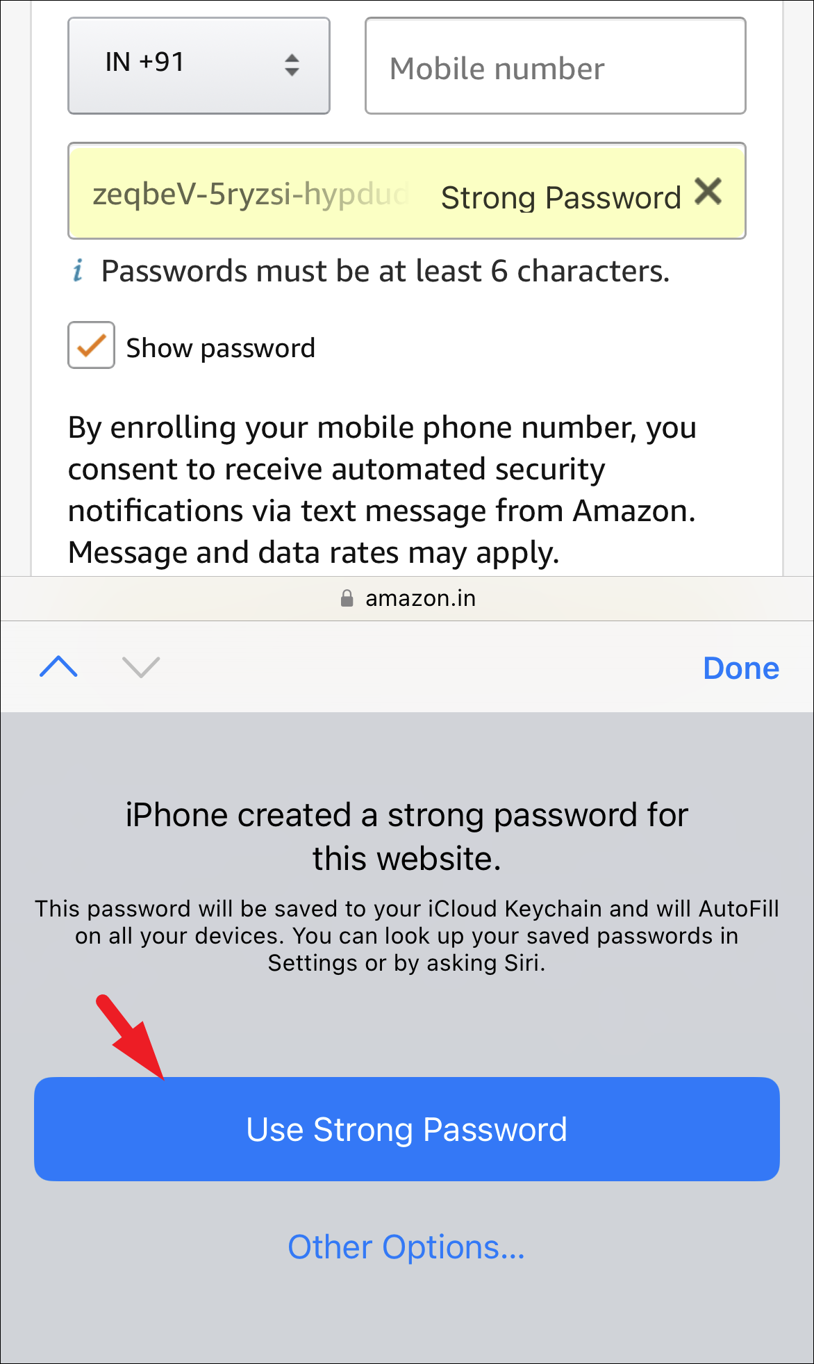 كيفية إنشاء كلمة مرور على iPhone وحفظها في iCloud Keychain 6