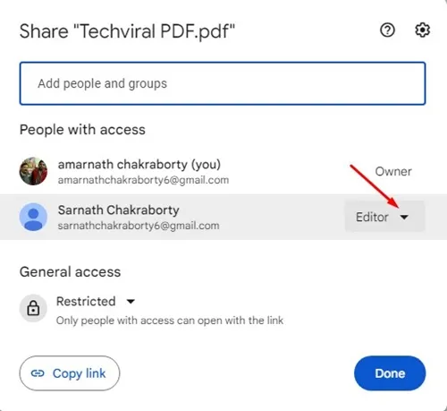 كيفية معرفة من لديه حق الوصول إلى ملفات Google Drive 6