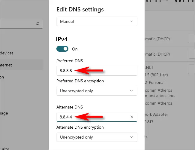 كيفية تمكين DNS Over HTTPS على نظام التشغيل Windows 11 8