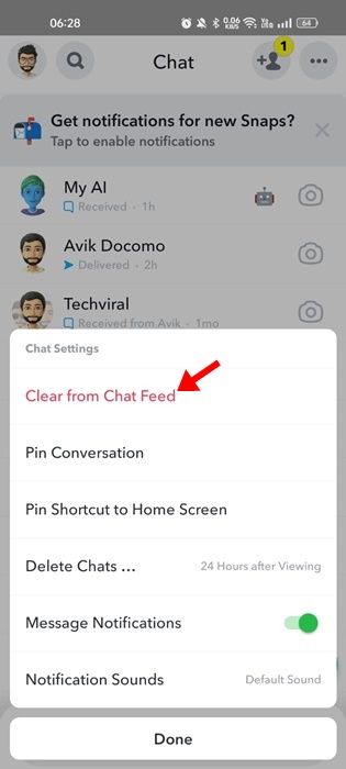 كيفية إخفاء الدردشات على Snapchat في عام 2024 4