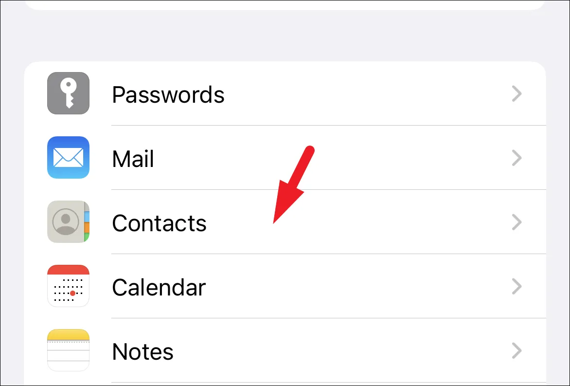 كيفية تغيير ترتيب فرز جهات الاتصال على iPhone 3