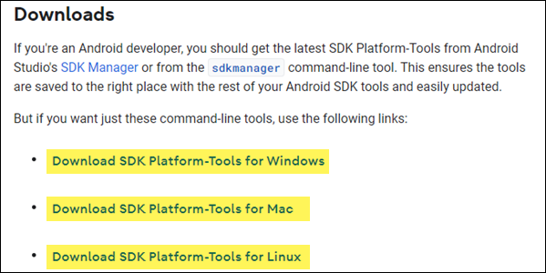 كيفية تثبيت ADB ، أداة Android Debug Bridge Utility 2