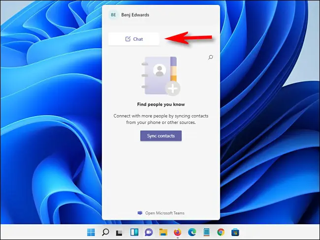 كيفية استخدام Teams Chat في Windows 11 5