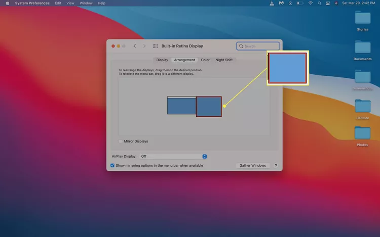 كيفية إعداد الشاشات المزدوجة على جهاز Mac 12